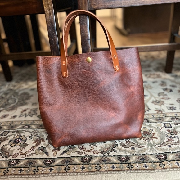 (SOLD) KMM & Co Mini Tote in Tan Kodiak - Picture 2 of 13
